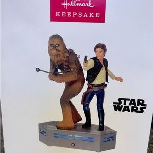 Hallmark Keepsake Ornament: Star Wars Chewbacca & Han Solo NIB!